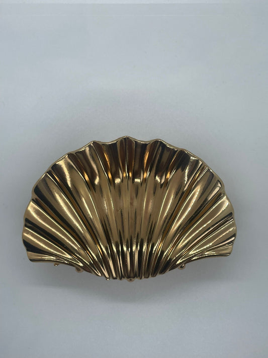 Sheru Muschel-Haarklammer groß in gold