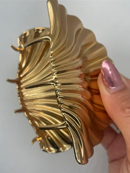 Sheru Muschel-Haarklammer groß in gold