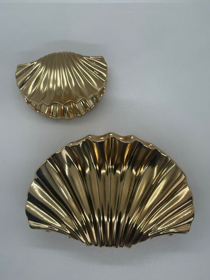 Sheru Muschel-Haarklammer klein in gold